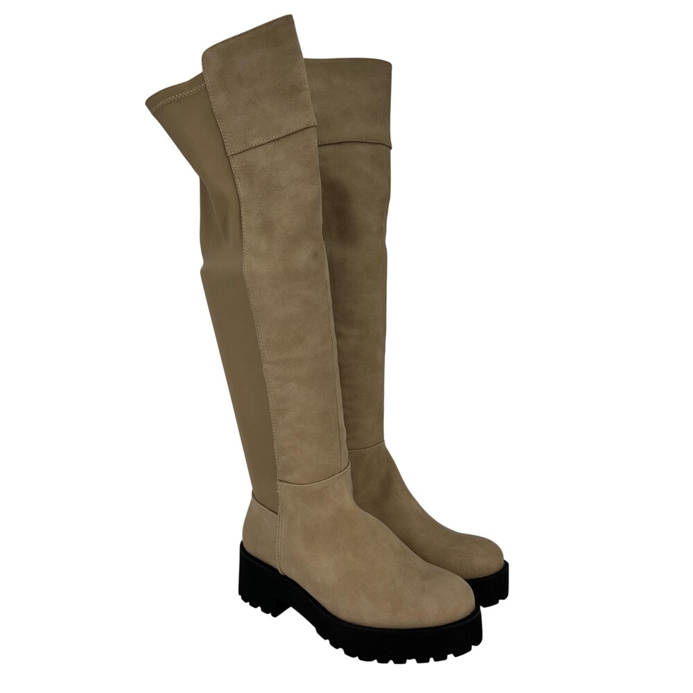 Dirty Laundry Boots Womens Size 6 Manifest Platform Over The Knee Lug Sole